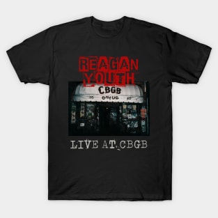 reagan youth live at cbgb T-Shirt